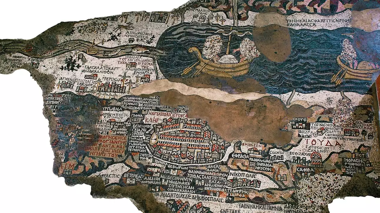 The oldest map of the Holy Land is actually a magnificent mosaic