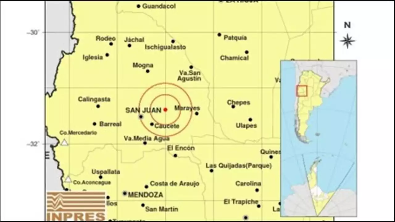 Fuerte sismo de 5.2 en San Juan | No se reportaron daños materiales ni heridos