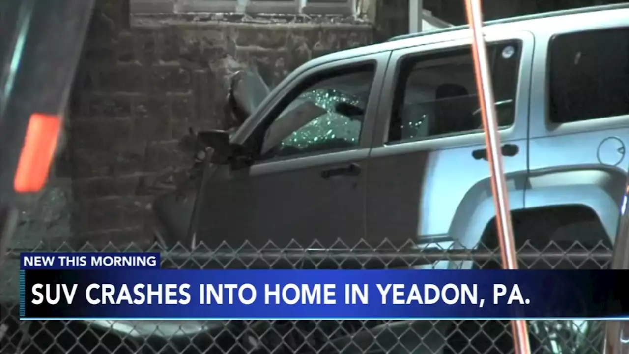 SUV crashes into side of home in Yeadon, Delaware County