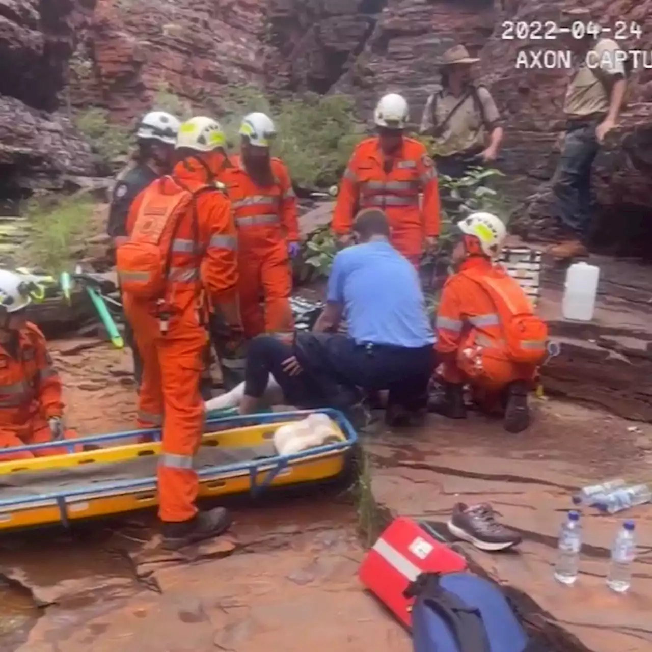 Incredible rescue of WA mother bitten by brown snake at Karijini National Park