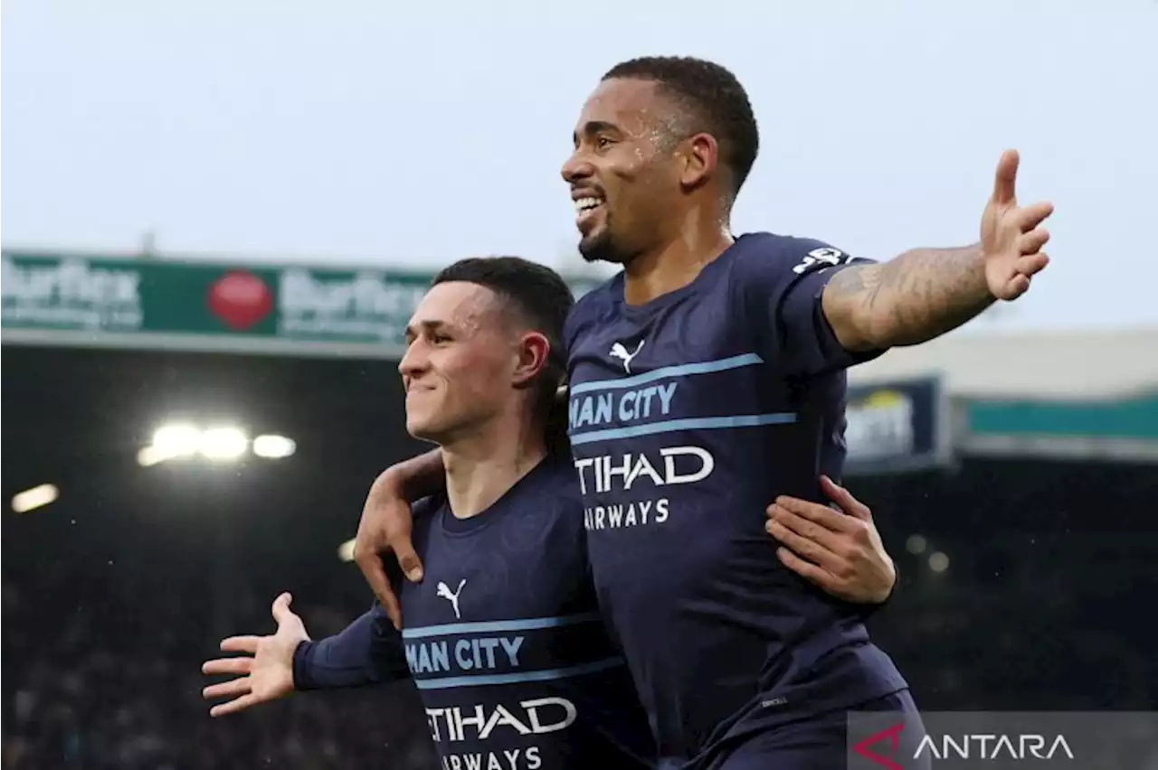 Libas Leeds United 4-0, Manchester City kembali ke puncak klasemen