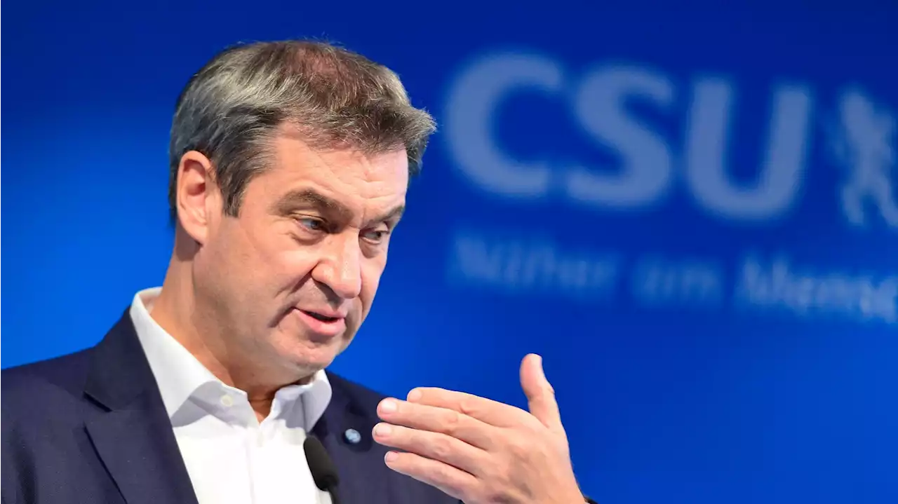 CSU-Chef Söder kritisiert die Bundesregierung unter Scholz