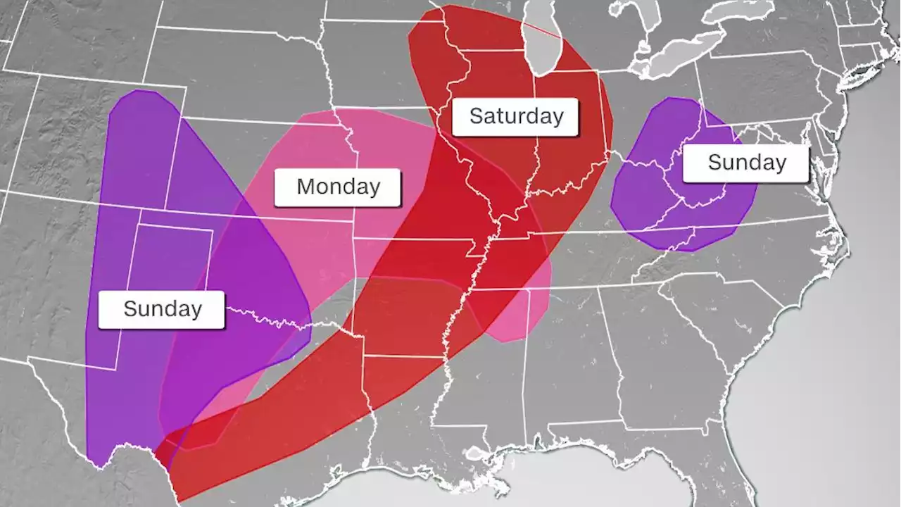 Over 40 million people are under severe storm threat this weekend