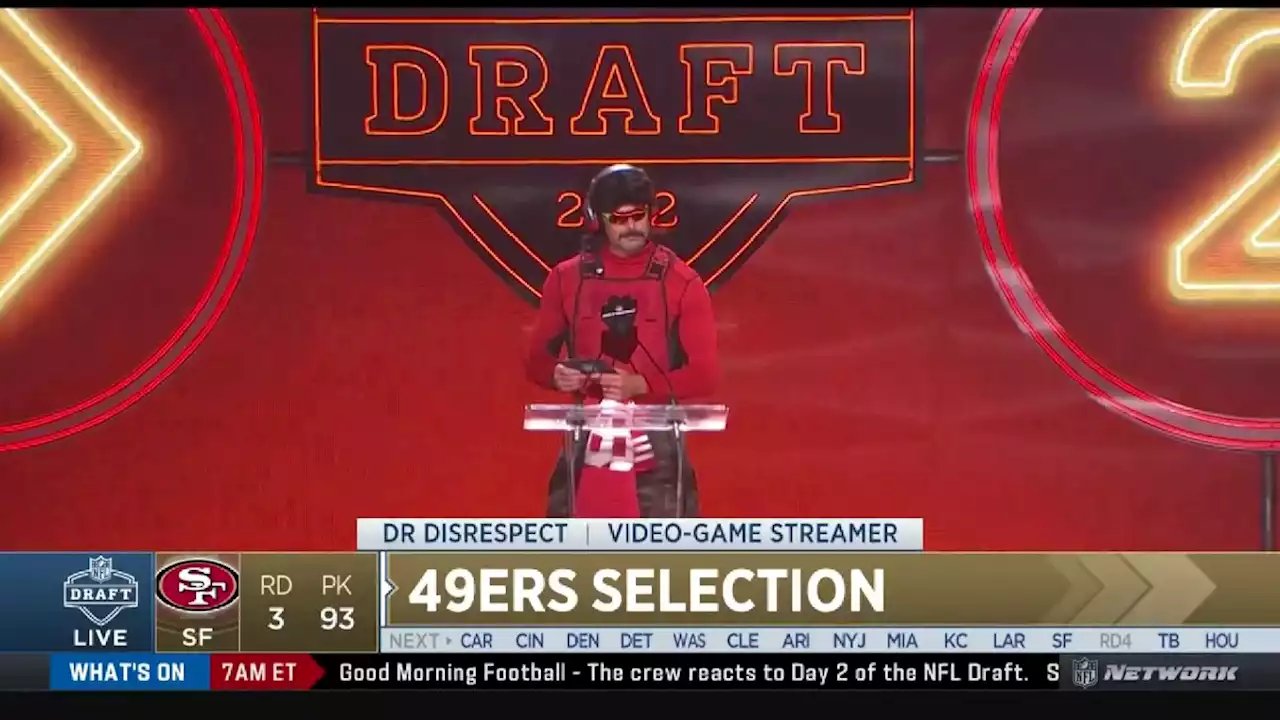 Dr Disrespect Announces San Francisco 49ers Pick at NFL Draft 2022