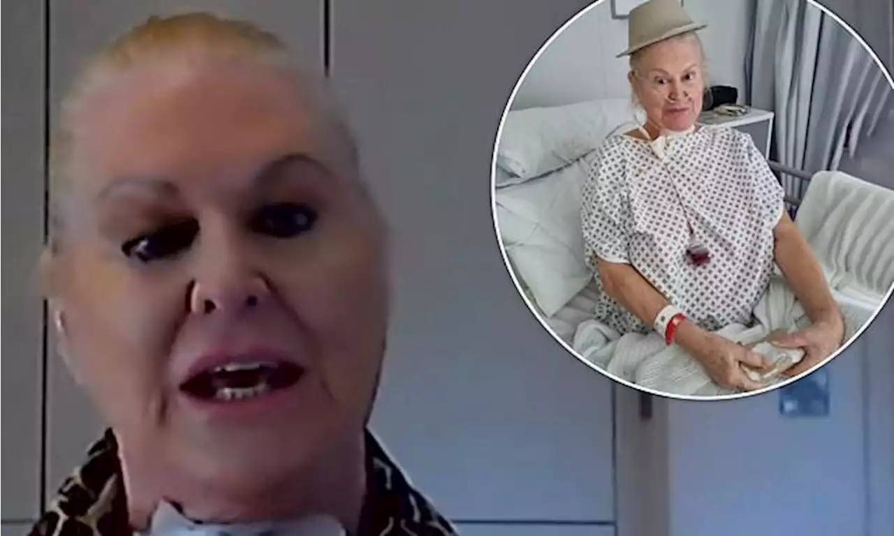 Kim Woodburn says she's not ill after sharing a bizarre hospital snap