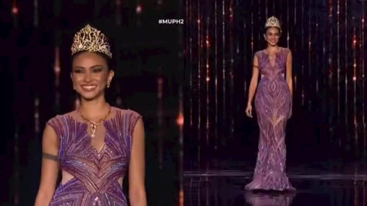 Beatrice Gomez does her final walk as Miss Universe Philippines