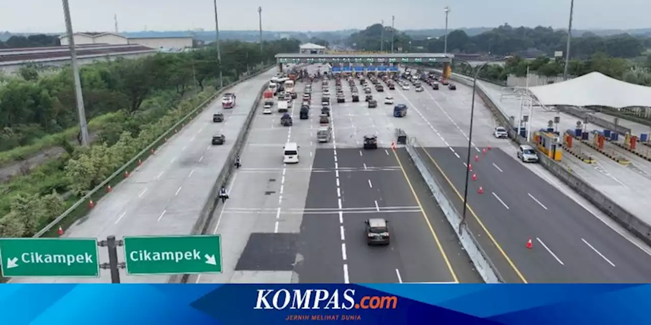 H-3 Lebaran, Jumlah Kendaraan di GT Cikampek Utama Naik 165 Persen