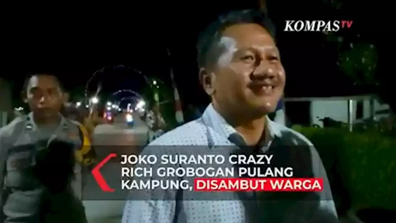 Joko Suranto Crazy Rich Grobogan Pulang Kampung, Disambut Warga