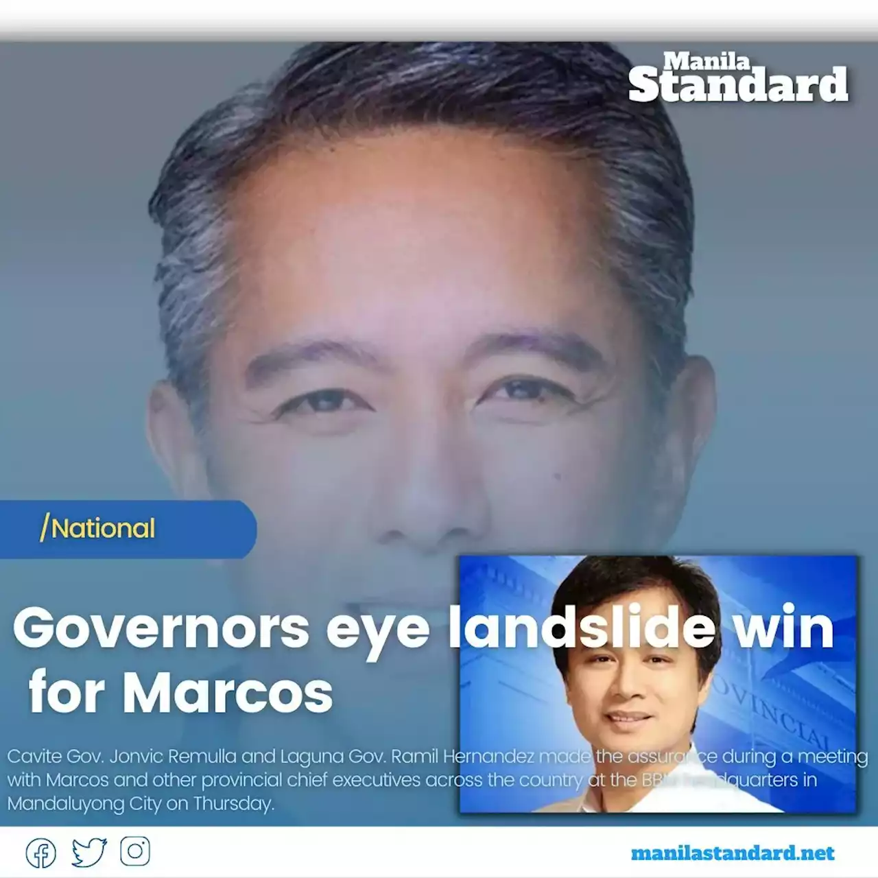 Governors eye landslide win for Marcos