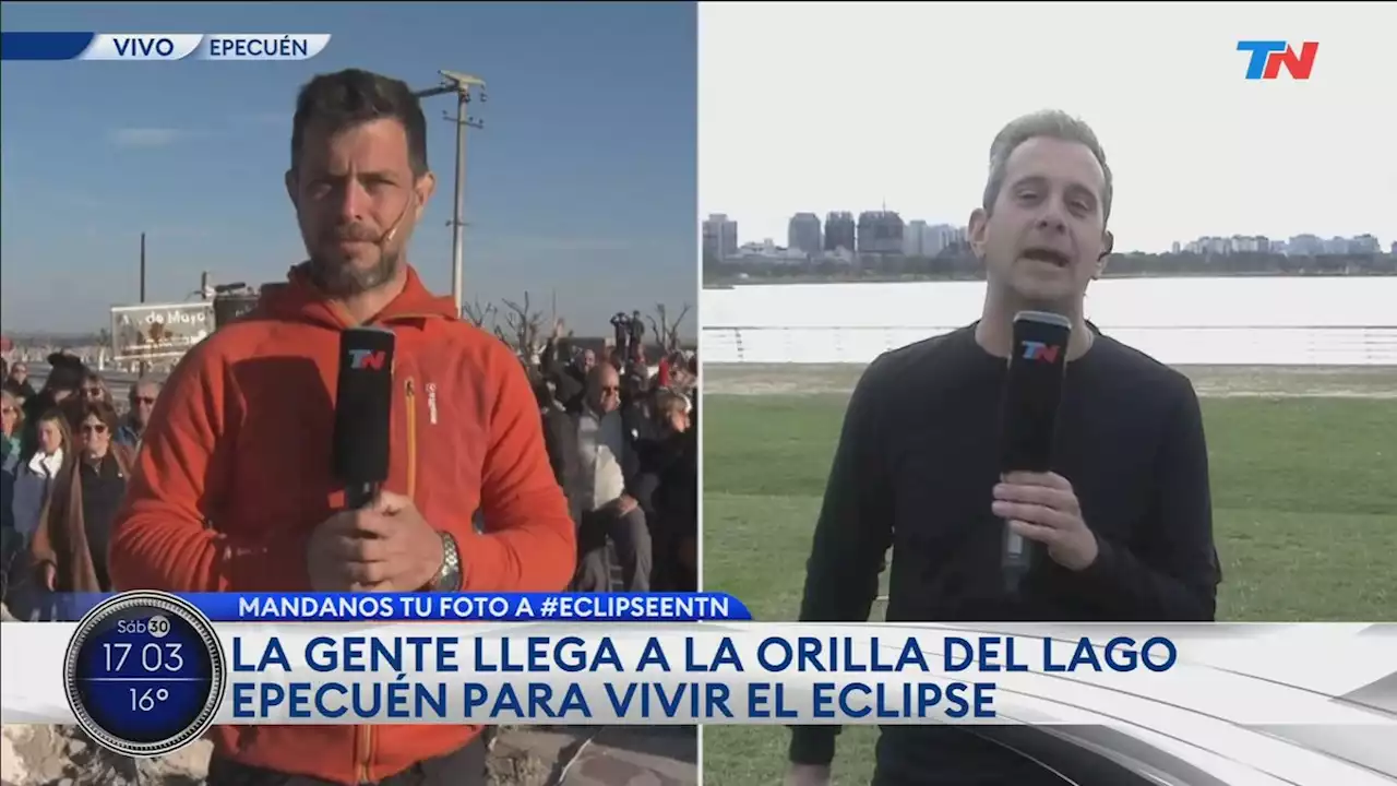 Eclipse solar 2022: comenzó el fenómeno con transmisión en vivo de TN