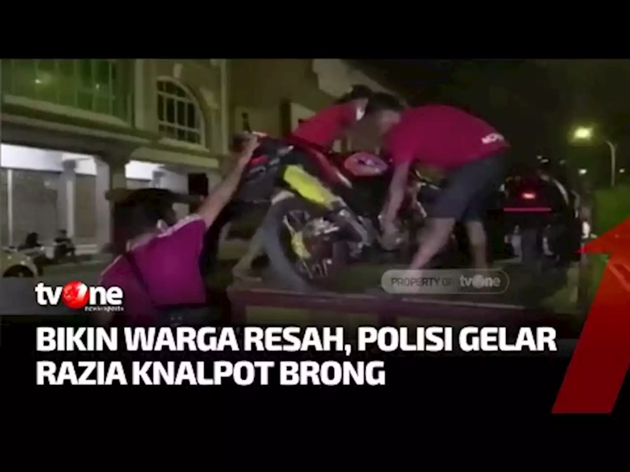 Polisi Sita Puluhan Motor dengan Knalpot Brong - tvOne