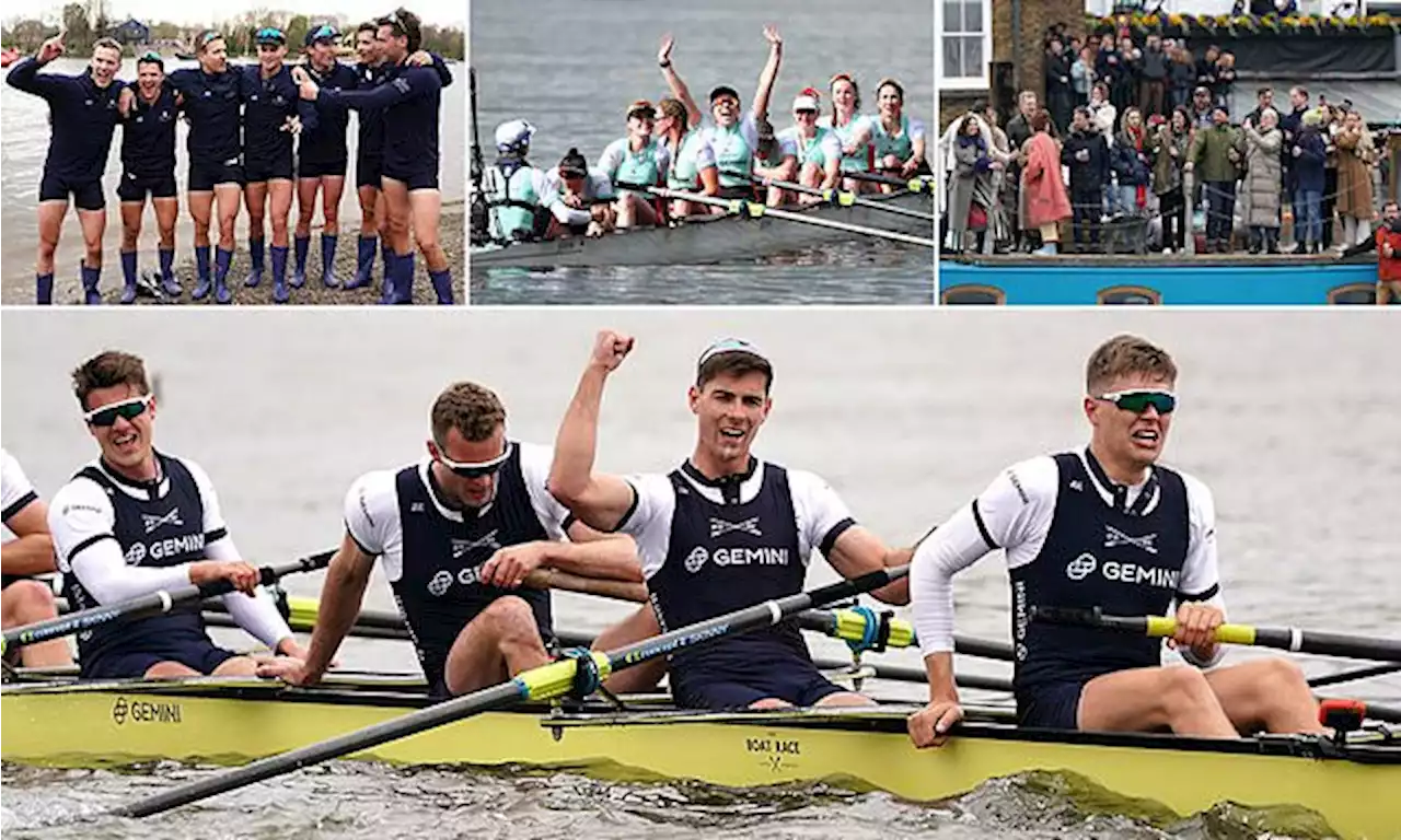 Oxford men win the Boat Race for the first time in FIVE years