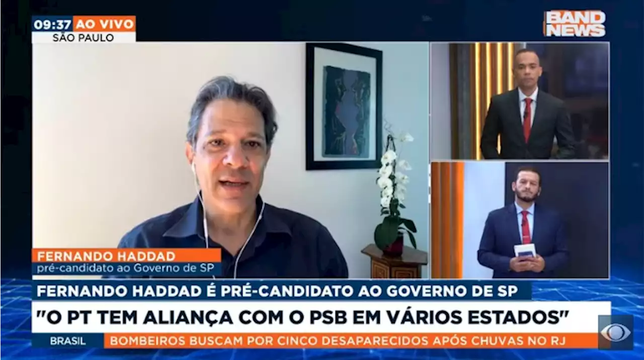 Haddad prevê acordo com Márcio França para segundo turno em São Paulo