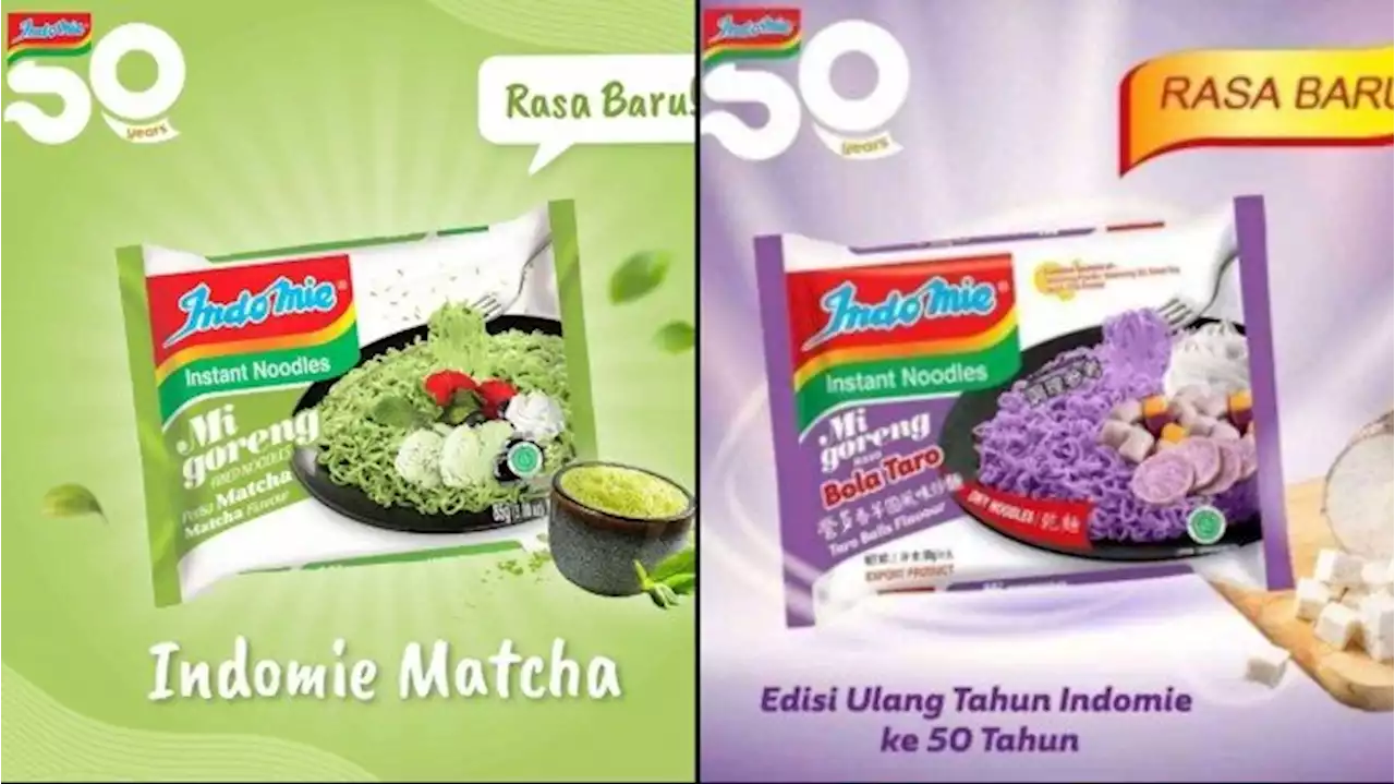 Viral Indomie Goreng Rasa Matcha dan Taro, Netizen: Nunggu Redvelvet