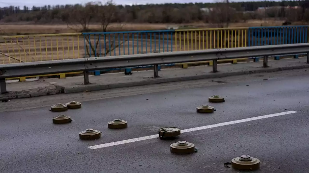 Russia urged to stop using land mines in its war in Ukraine