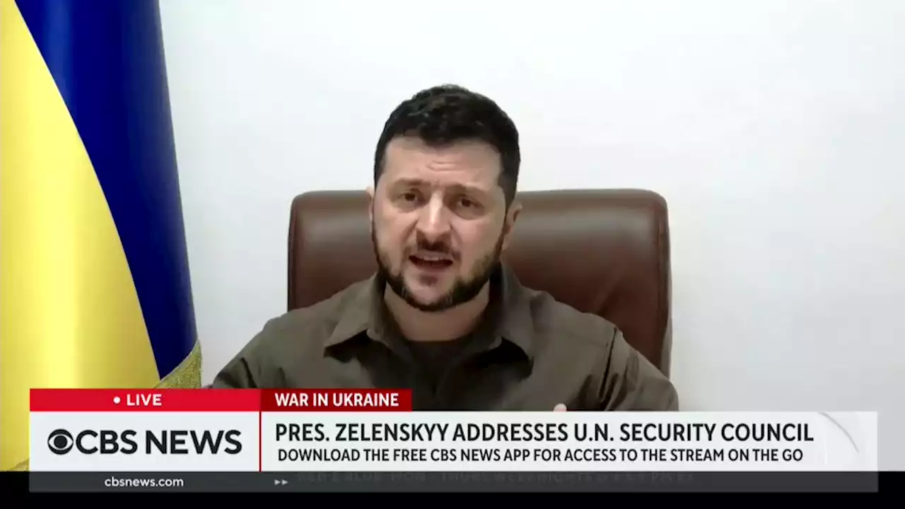 Ukraine's Zelenskyy addresses U.N. Security Council over atrocities discovered near Kyiv