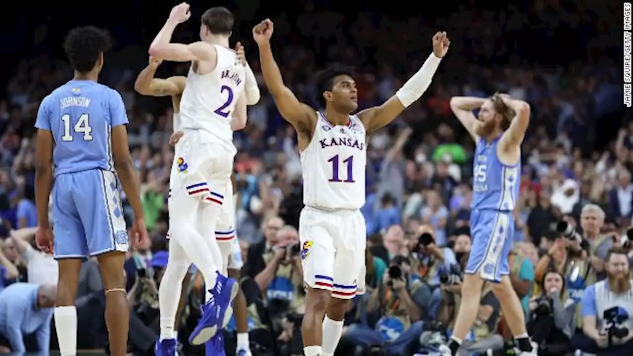 Kansas beats North Carolina to earn its 4th NCAA men's basketball championship