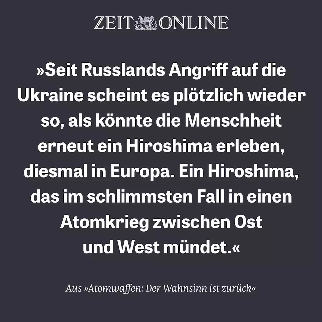 ZEIT ONLINE | Lesen Sie zeit.de mit Werbung oder im PUR-Abo. Sie haben die Wahl.