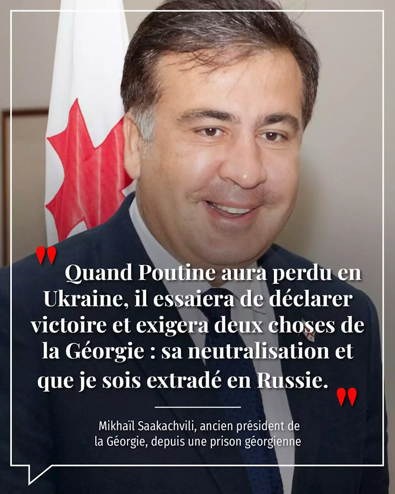 Saakachvili : « Les Géorgiens me libéreront et j’irai en Ukraine »