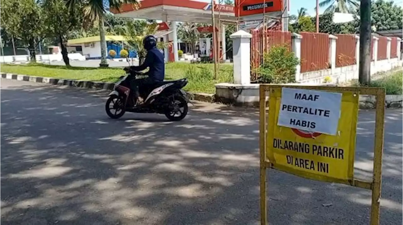 Sejumlah SPBU di Lebak: Maaf Pertalite Habis