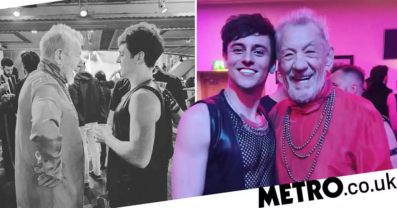 Tom Daley parties with Sir Ian McKellen and we're sad to have missed it