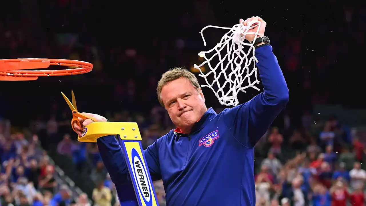 ‘One Shining Moment' Plays as Kansas Cuts Down Nets After Title Win