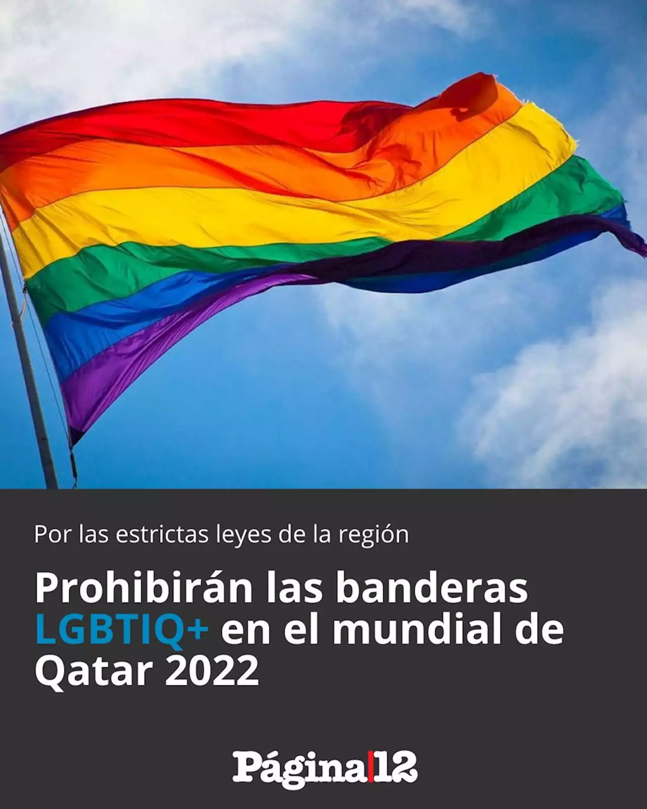 Qatar 2022: se prohíben las banderas de la comunidad LGBTQ+ durante los partidos del Mundial