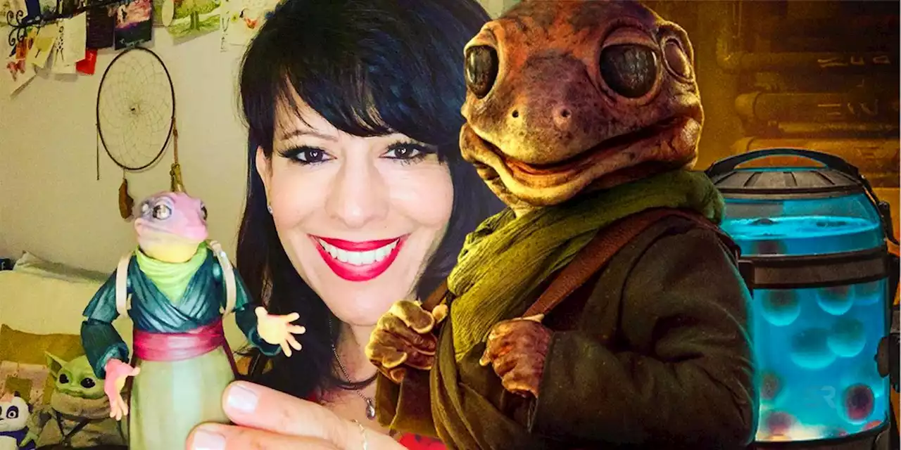 The Mandalorian Star Shows Off Her Custom Frog Lady Action Figure