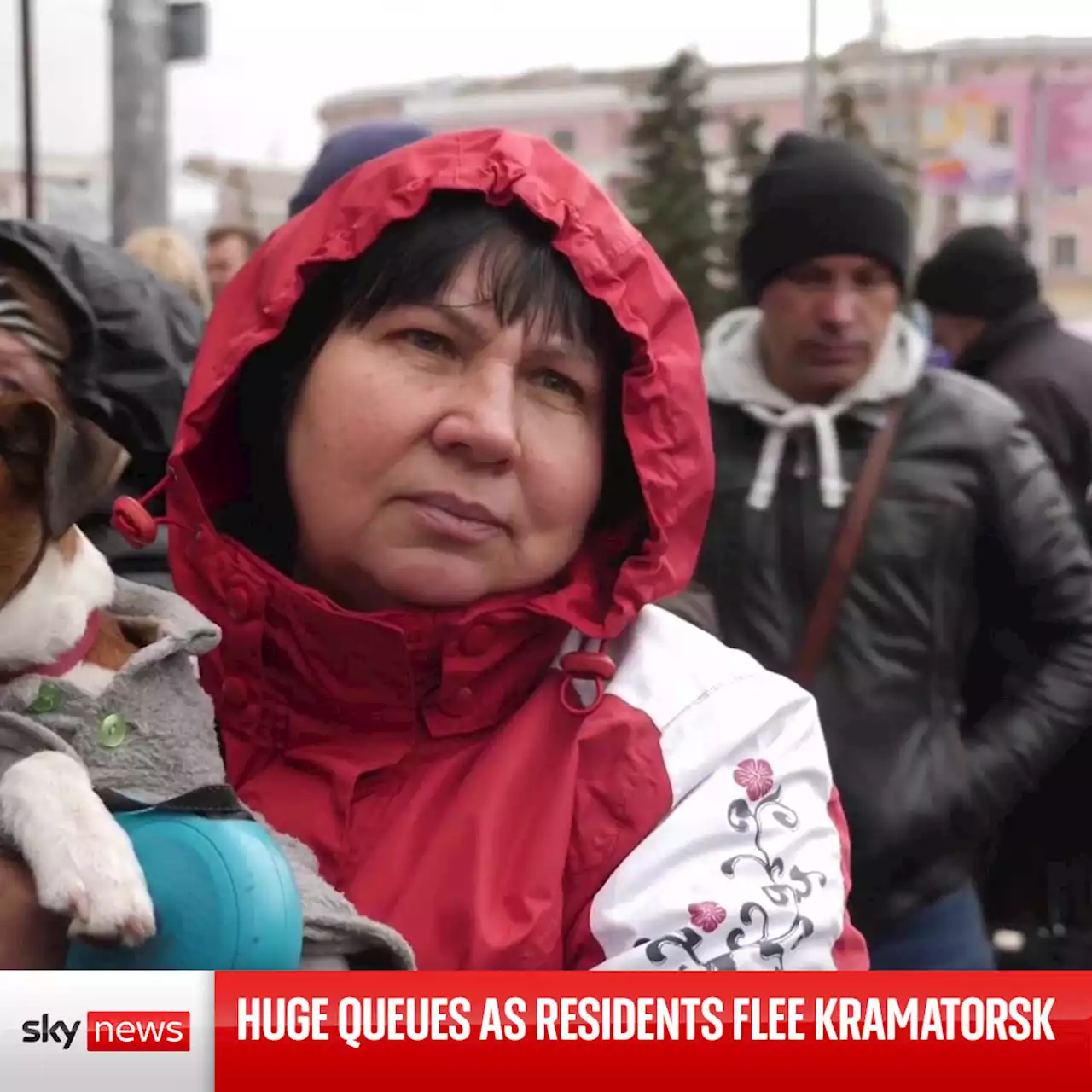 Ukraine war: As Russian forces move east, the people of Kramatorsk are getting out - but it's not an easy task