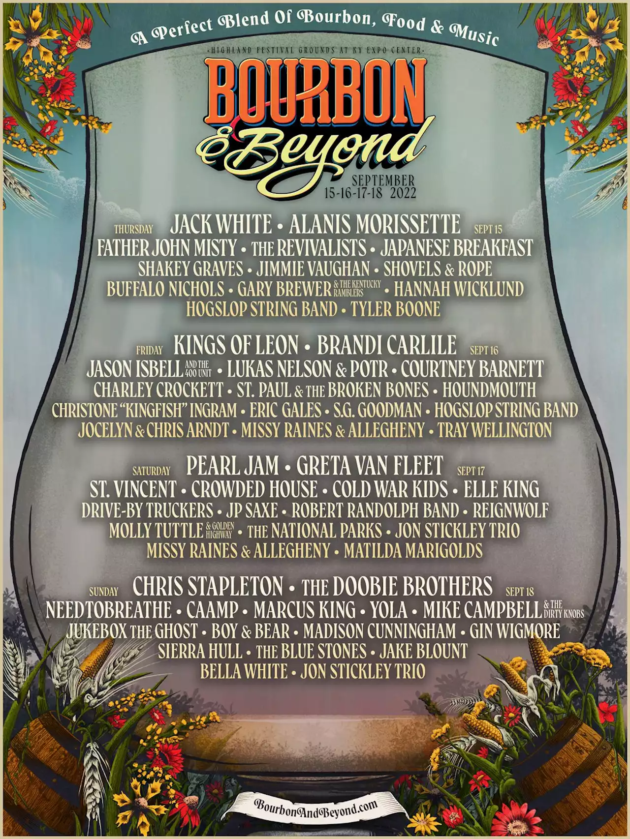 Pearl Jam, Jack White, Chris Stapleton Lead Stacked Bourbon & Beyond Lineup