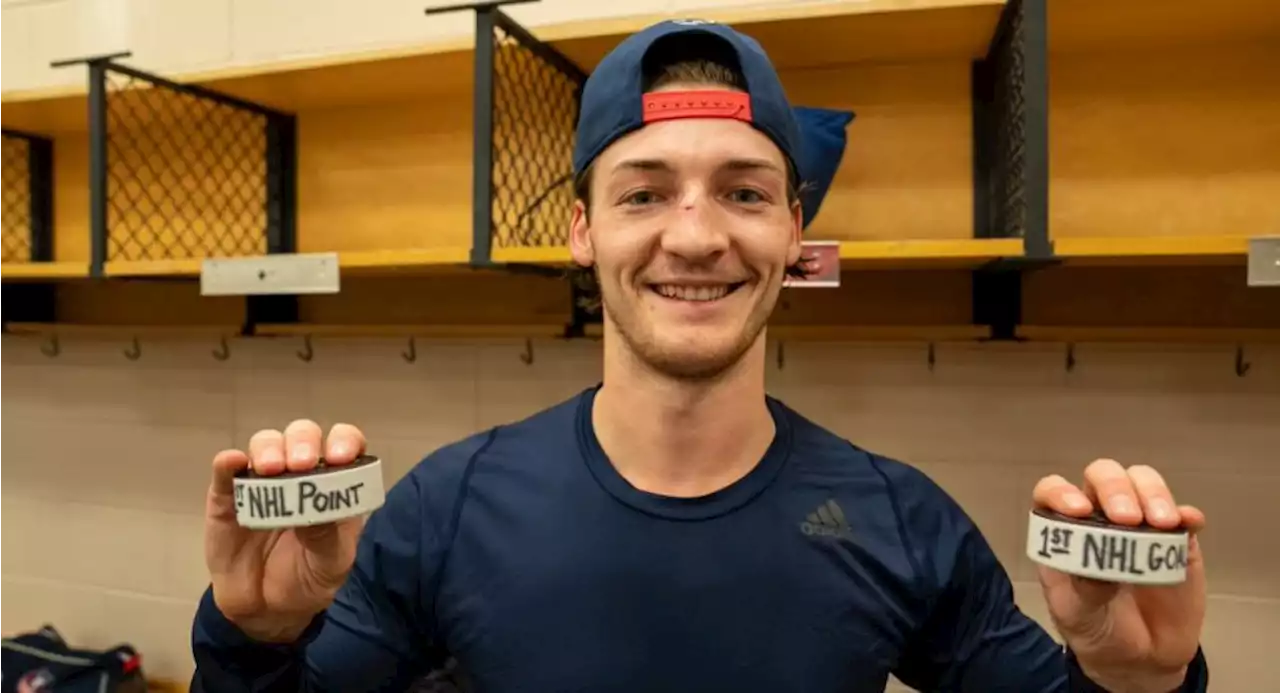 Former Ohio State Forward Carson Meyer Notches First NHL Goal and Assist in Second Career Game With Blue Jackets