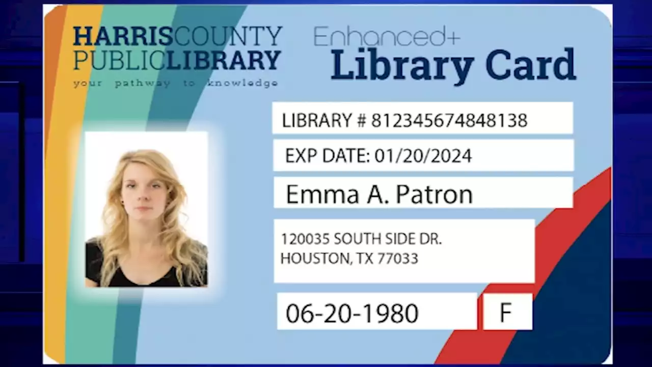 Enhanced library cards designed to help Harris County residents with no photo ID