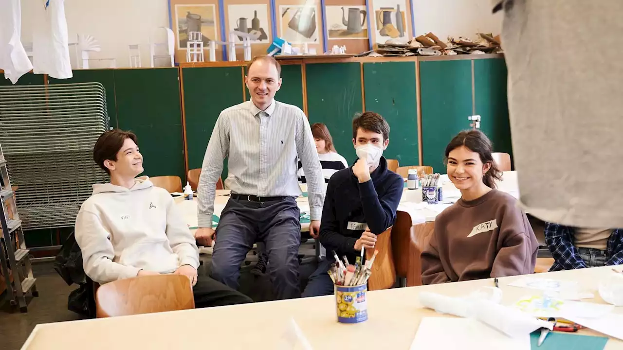 Andrii Tsybukh ist der erste ukrainische Lehrer Berlins