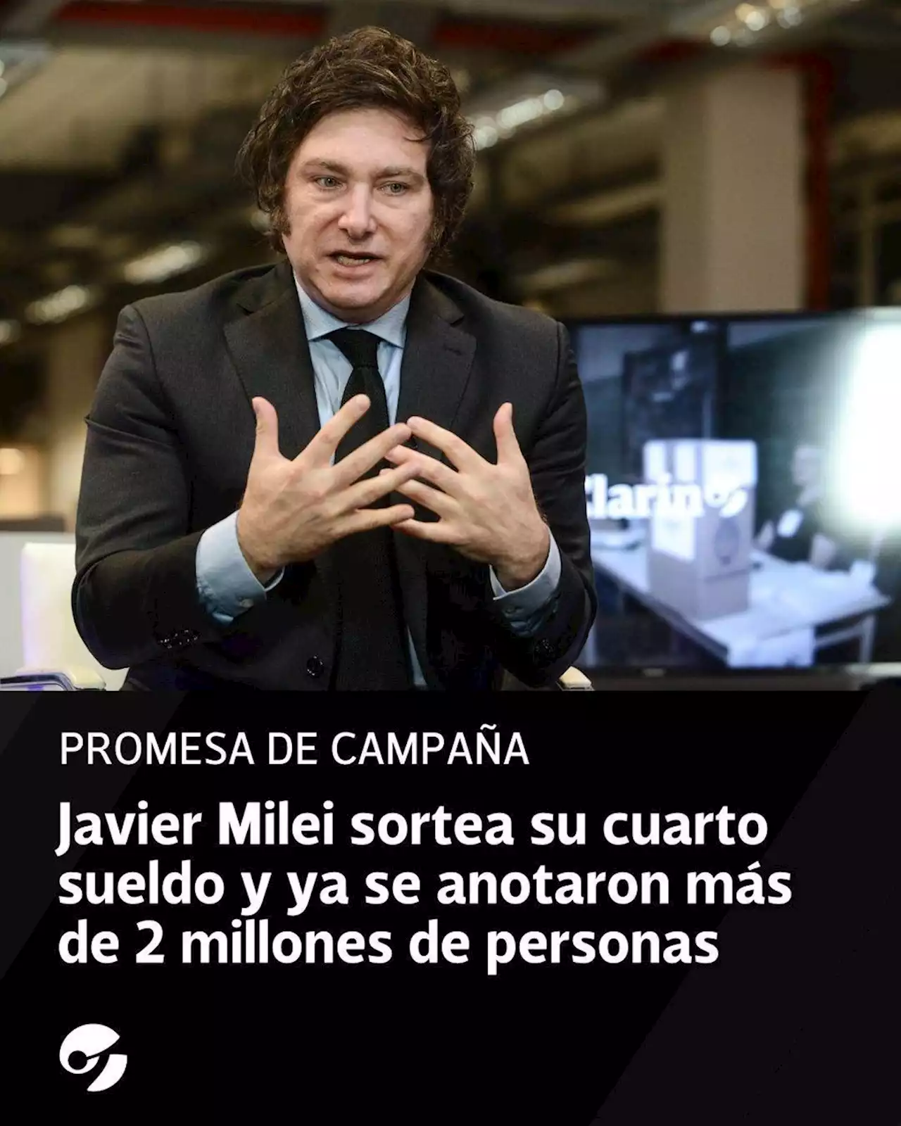 Javier Milei sortea su cuarto sueldo: más de 2 millones de personas ya se anotaron para ganar los 360 mil pesos