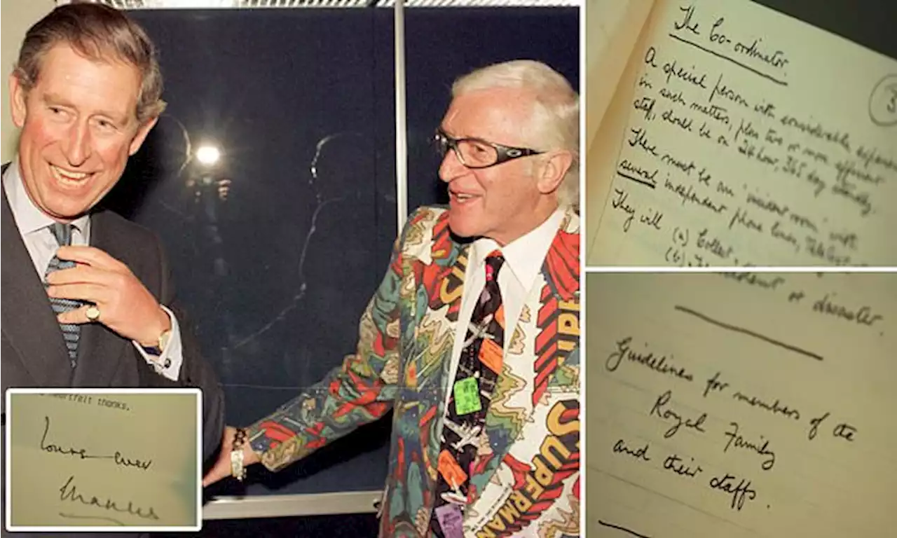 Charles wrote to Jimmy Savile for help fixing Royal Family's image