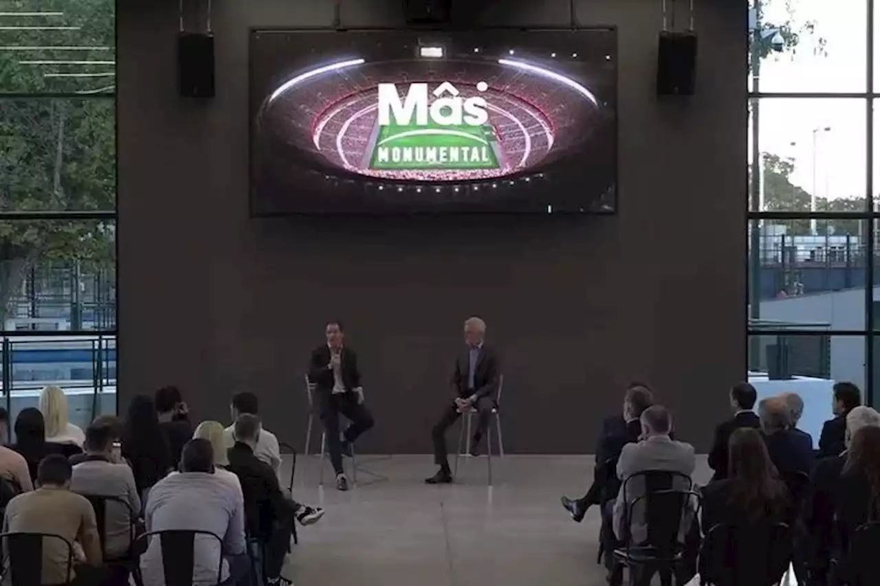 Mâs Monumental, el nuevo nombre del estadio de River: Jorge Brito y Francisco de Narváez presentaron “el estadio más grande de América”