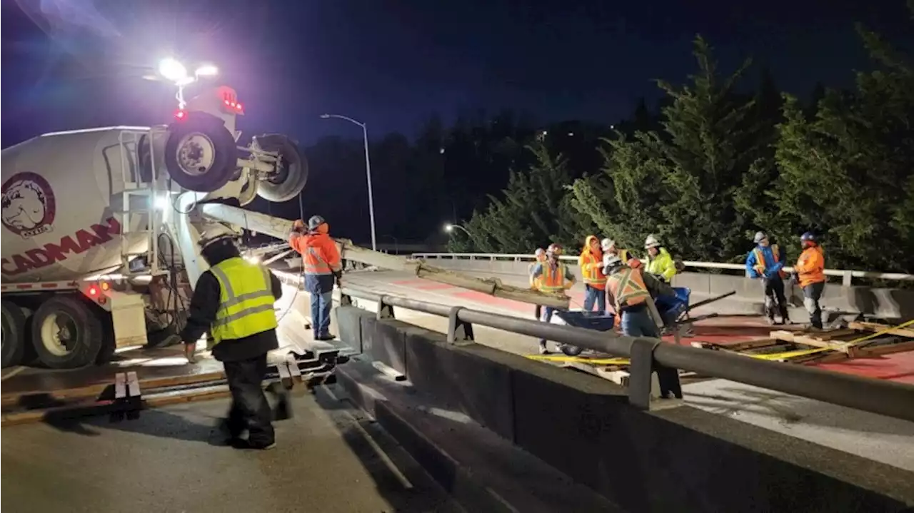 Concrete deliveries to West Seattle Bridge resume; no updated timeline for reopening