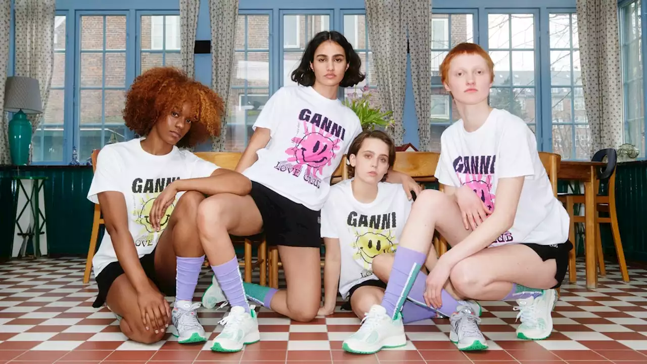 Ganni And New Balance's Sneaker Collab Is A Y2K Throwback