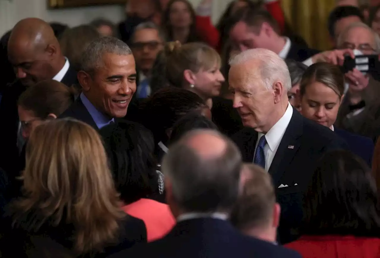 Obama, Biden reunite at White House to tout Obamacare, new provision