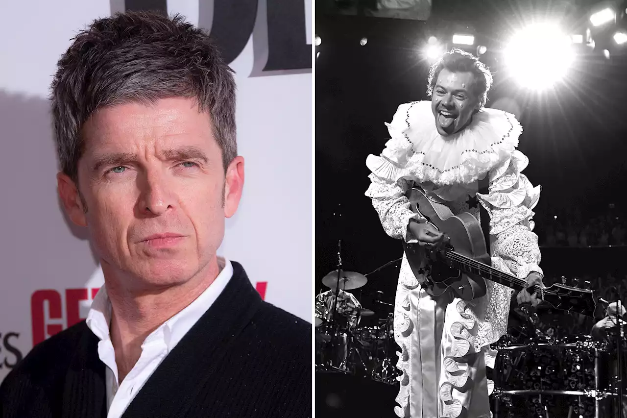 No, Noel Gallagher, Harry Styles Isn't Noodling on a Guitar -- He's Got a Dulcimer