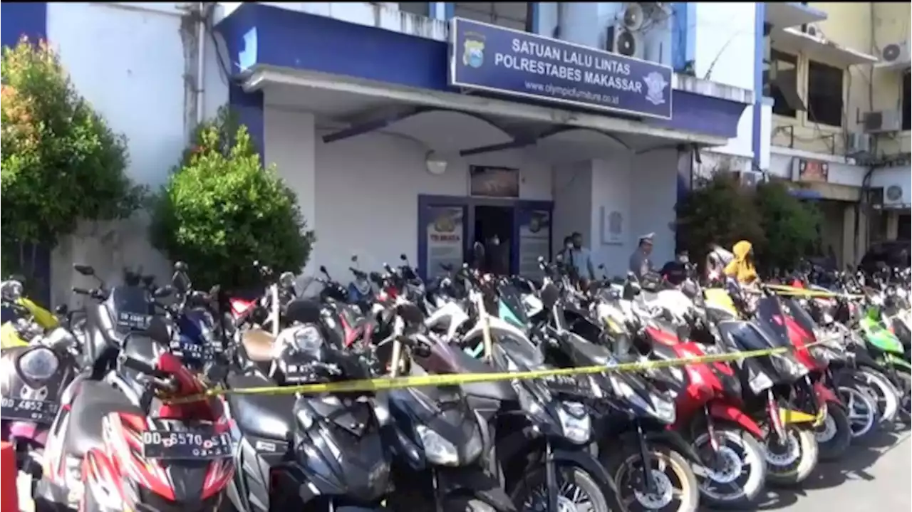 135 Motor Balap Liar Selama Ramadhan Ditilang Satlantas Polrestabes Makassar