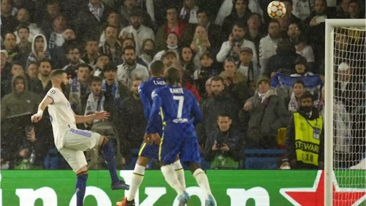 Chelsea Vs Real Madrid, 2 Sundulan Mematikan Benzema Jadi Gol