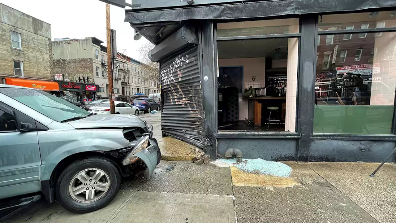 2 kids, adult struck by car that jumped curb in Brooklyn