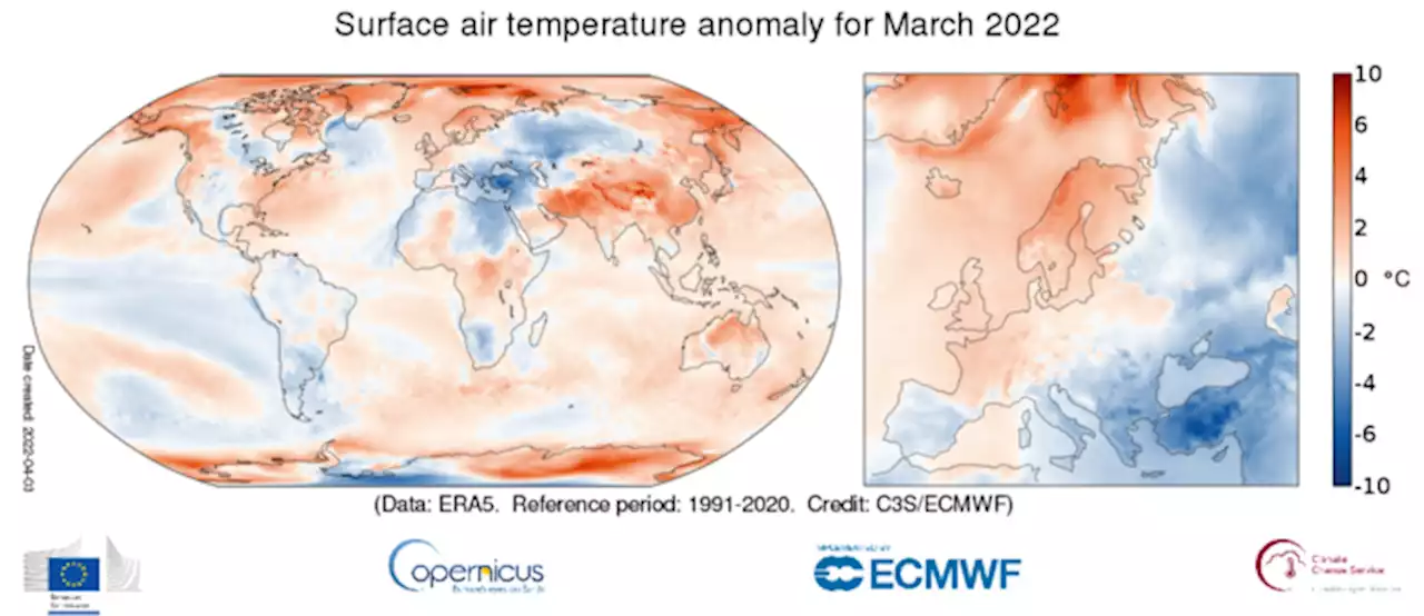 Marzo 2022 è stato il quinto più caldo mai registrato - Scienza & Tecnica