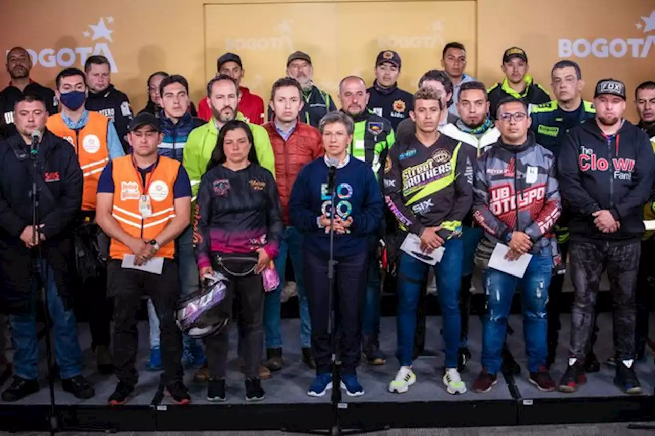 A estos acuerdos llegaron motociclistas y Alcaldía tras reunión con Claudia López