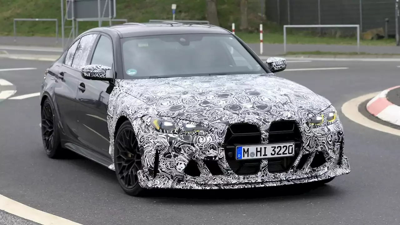 BMW M3 CS spotted flaunting new M5 CS-like yellow DLRs | Evo