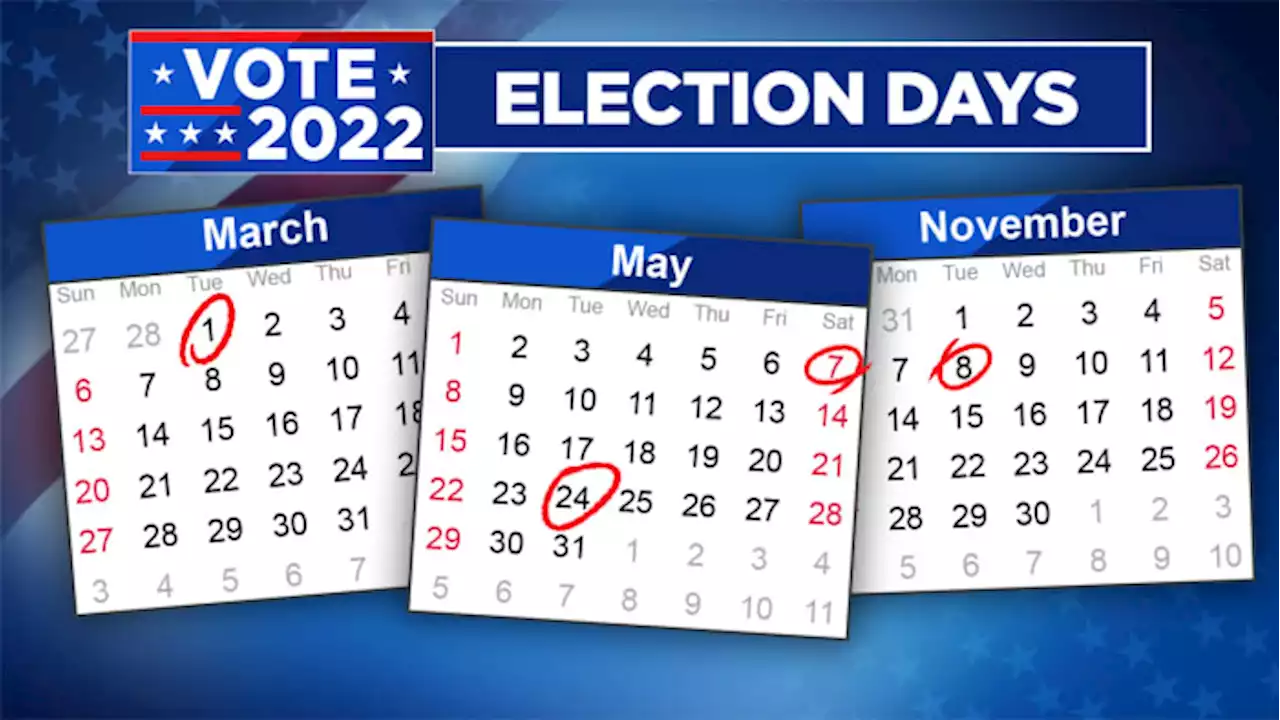 Key 2022 election dates, deadlines voters need to know about in Texas