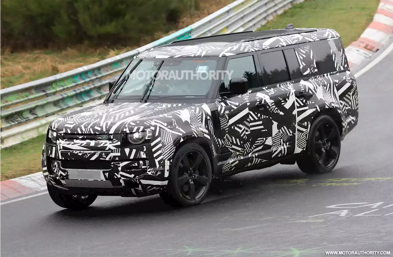 2023 Land Rover Defender 130 V-8 spy shots: New Defender range-topper spotted