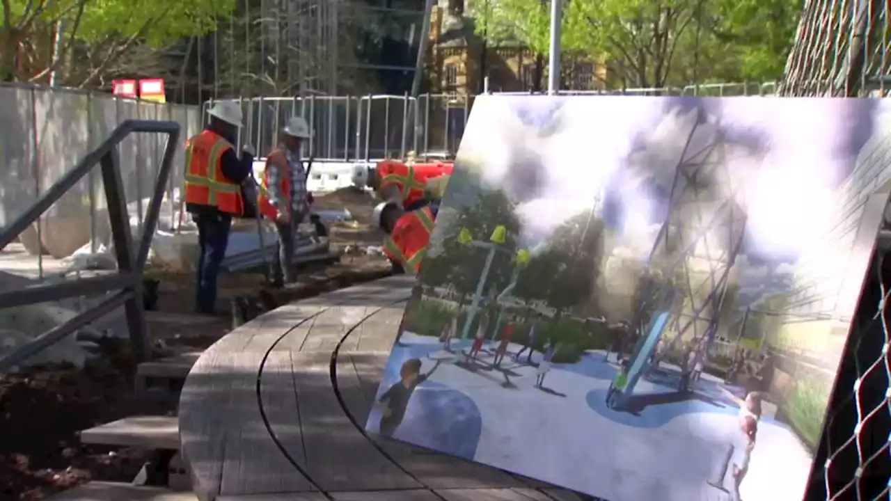 Klyde Warren Park in Midst of Renovation