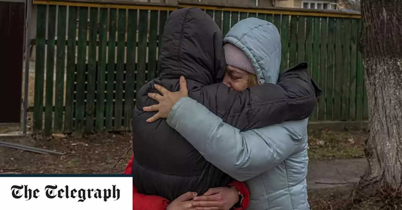 ‘We just looked into each other’s eyes’: Separated by war, two sisters reunite on a destroyed Bucha street